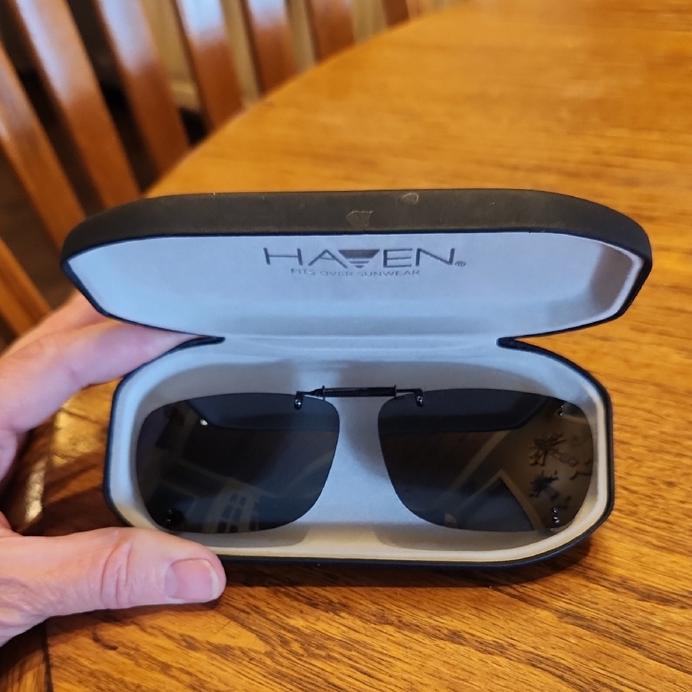 Haven Clip On Sunglasses With Case